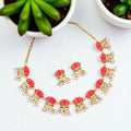 Lotus Motif Necklace Set NVR-0132