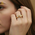 Elegant Gold Ring NVR-0137