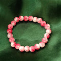 Pink Marble Bead Bracelet NVR-0147
