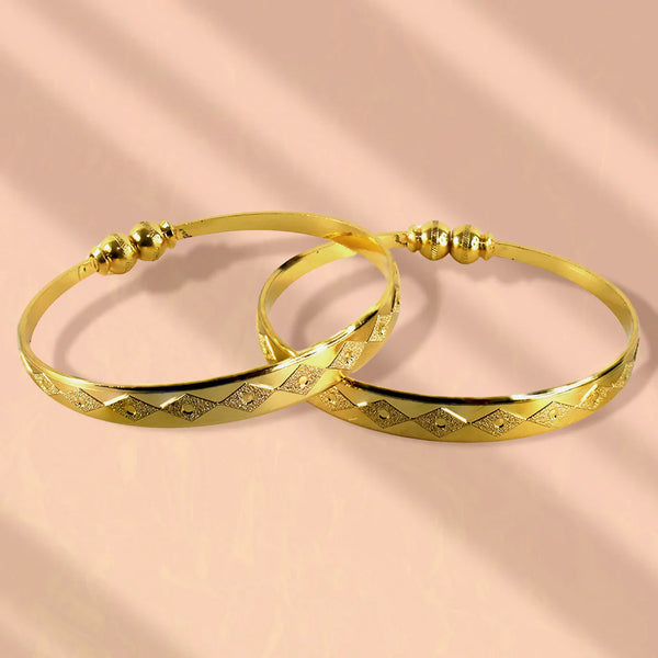 Gold-Plated Kada Bangles NVR-0152
