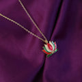 Lotus Pendant Necklace NVR-0159