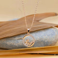 Rose Gold Swan Pendant Necklace NVR-0166