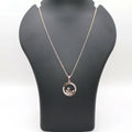 Rose Gold Swan Pendant Necklace NVR-0166