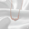 Rose Gold Plated Pendant Necklace NVR-0167