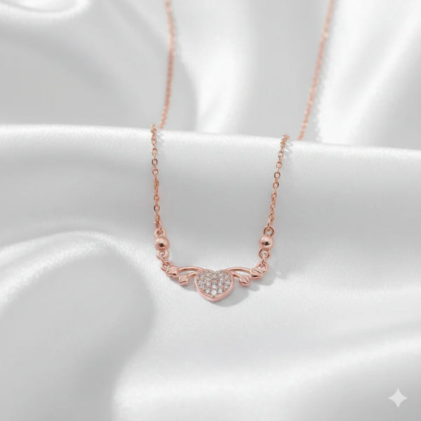 Rose Gold Plated Pendant Necklace NVR-0167
