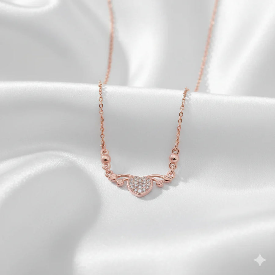 Rose Gold Plated Pendant Necklace NVR-0167