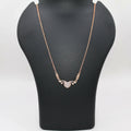 Rose Gold Plated Pendant Necklace NVR-0167