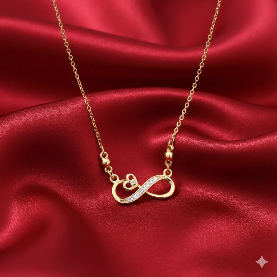 Infinity Heart Pendant Necklace NVR-0169