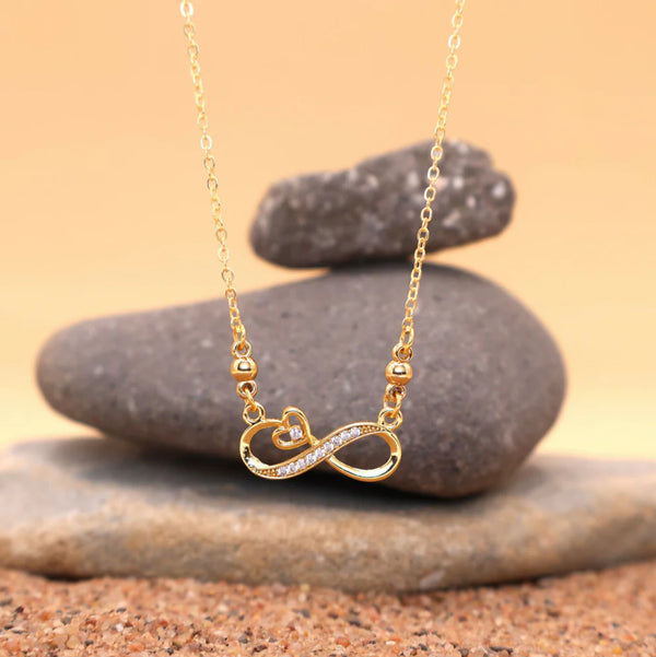 Infinity Heart Pendant Necklace NVR-0169