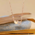 Double Heart Pendant Necklace NVR-0170