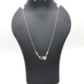 Double Heart Pendant Necklace NVR-0170