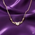 Gold Heart Pendant Necklace NVR-0172