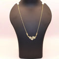 Floral Gold Pendant Necklace NVR-0173