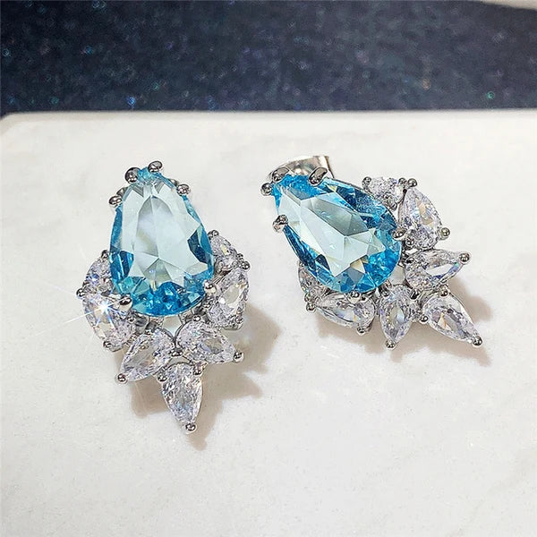 NAVIIRA Elsa Crystal Drop Earrings