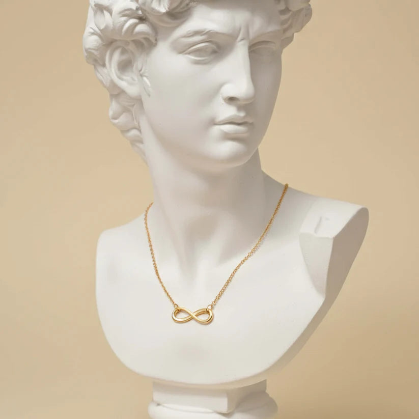 Gold Infinity Pendant Necklace NVR-0233