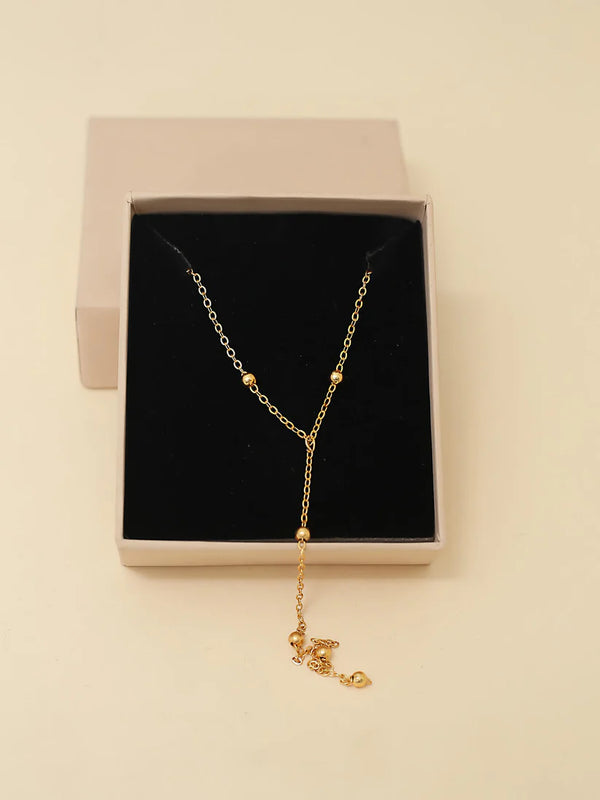 Elegant Gold Plated Chain Necklace NVR-0242