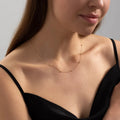 Elegant Gold Bead Chain Necklace NVR-0245