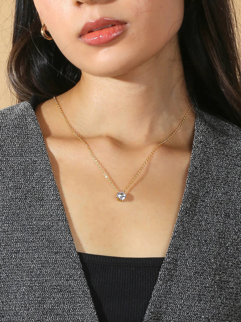 Gold Chain Pendant Necklace NVR-0253