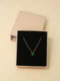Emerald Pendant Necklace NVR-0263