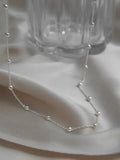 Elegant Silver Bead Necklace NVR-0268