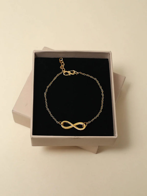Infinity Symbol Gold Bracelet NVR-0292