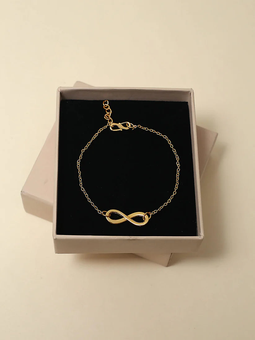 Infinity Symbol Gold Bracelet NVR-0292