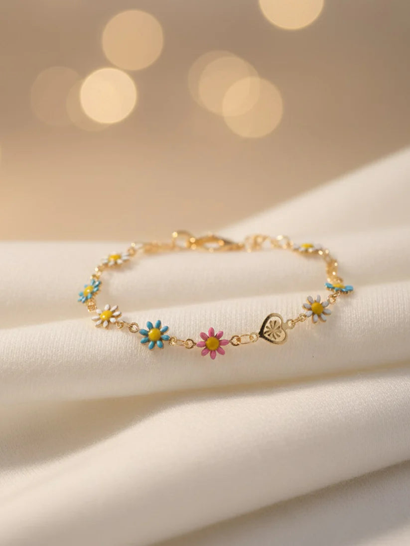 Floral Charm Bracelet NVR-0300