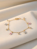 Gold-Plated Star Charm Bracelet NVR-0307