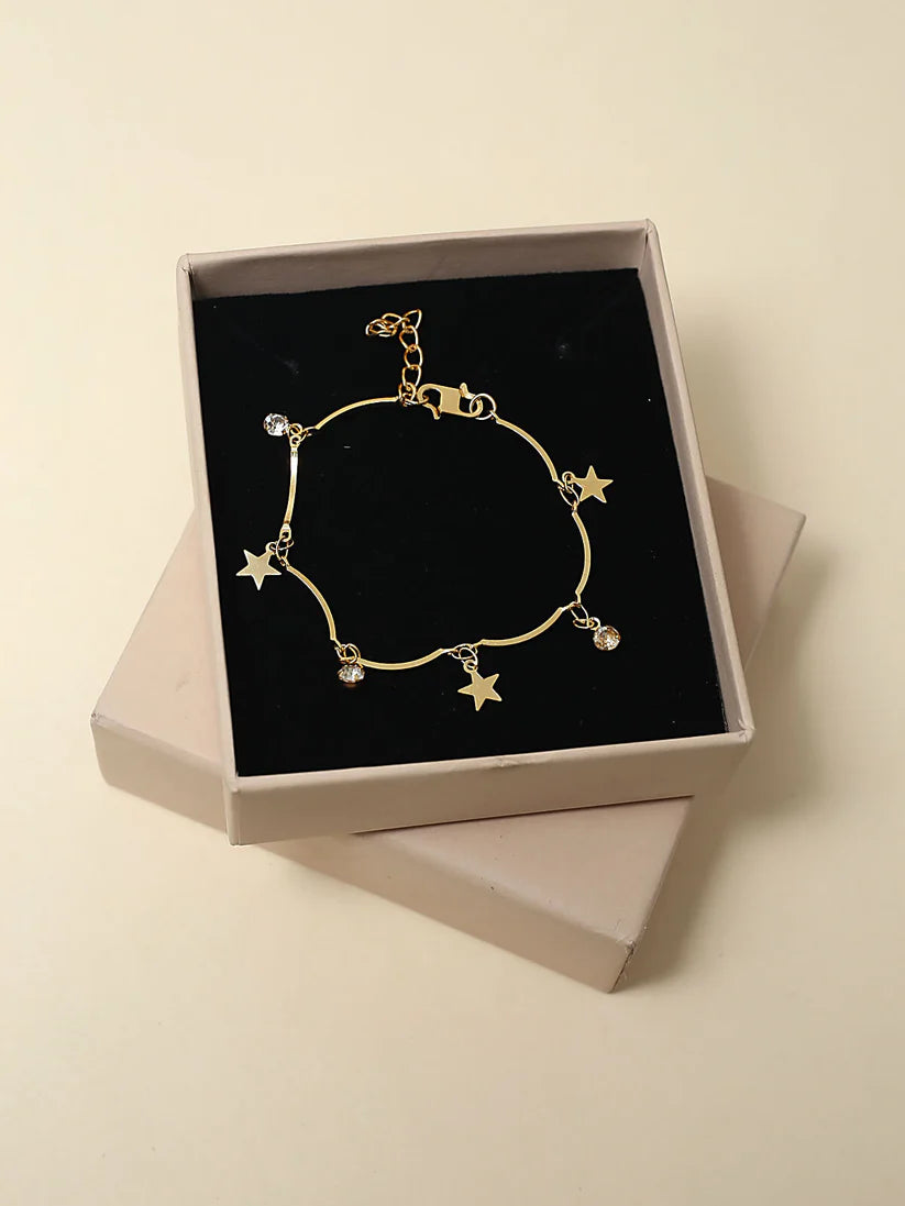 Star Charm Gold Bracelet NVR-0308