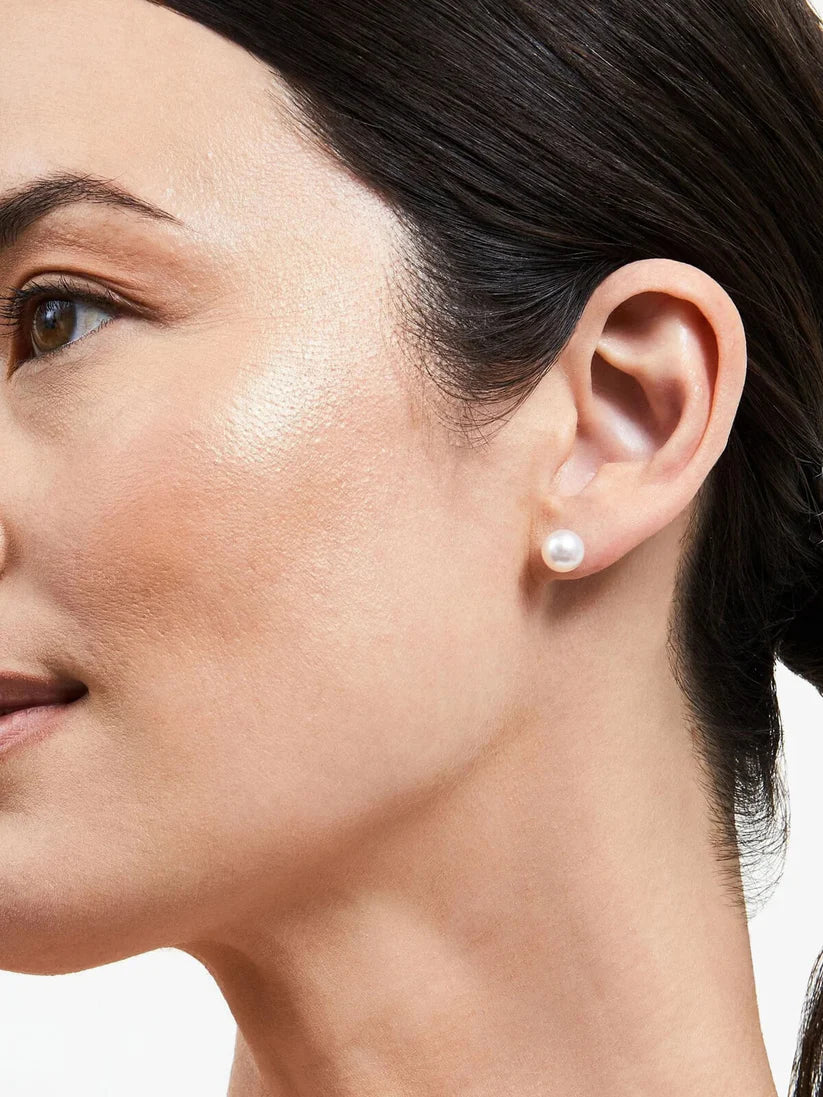 Classic Pearl Stud Earrings NVR-0343