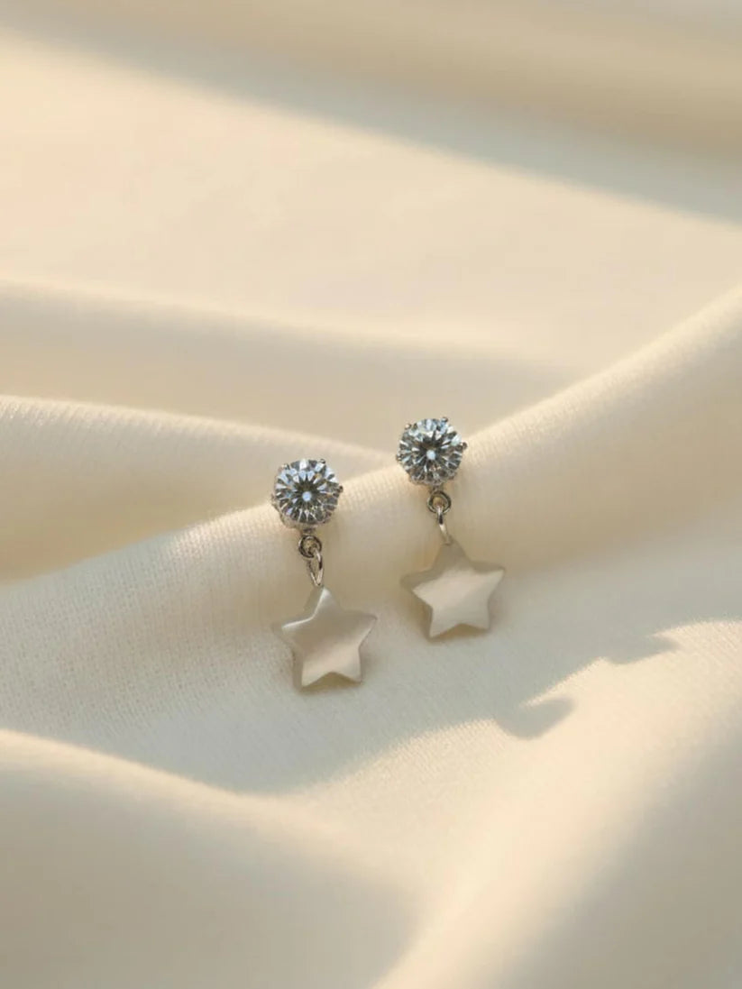 Star Drop Earrings NVR-0357