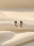 Elegant Crystal Stud Earrings NVR-0358