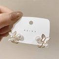 Butterfly Pearl Earrings NVR-0383