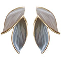 Elegant Leaf Stud Earrings NVR-0384