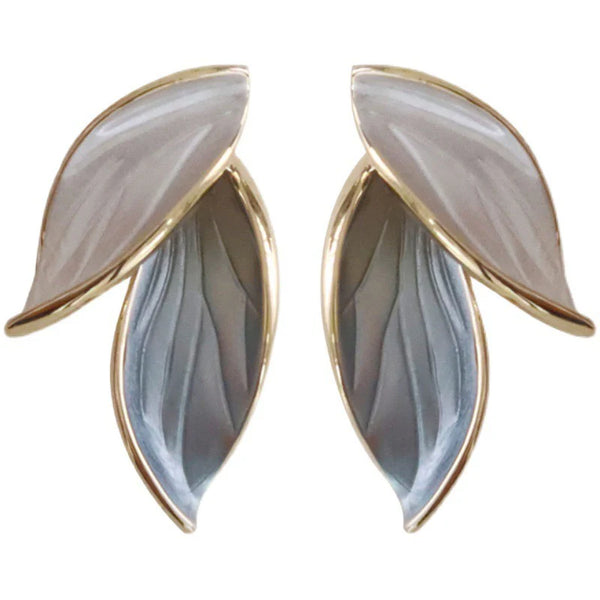 Elegant Leaf Stud Earrings NVR-0384