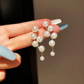 Elegant Pearl Drop Earrings NVR-0385
