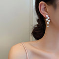 Elegant Pearl Drop Earrings NVR-0385