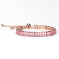 NAVIIRA Blush Crystal Tennis Bracelet
