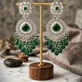 Forest Empress — Emerald Kundan Chandbali NVR-0531