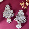 The Grand Procession — Chandbali Jhumka with Pearl Fringe NVR-0533