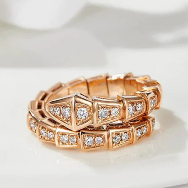 Golden Serpent Ring NVR-0553