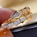 Golden Serpent Ring NVR-0553