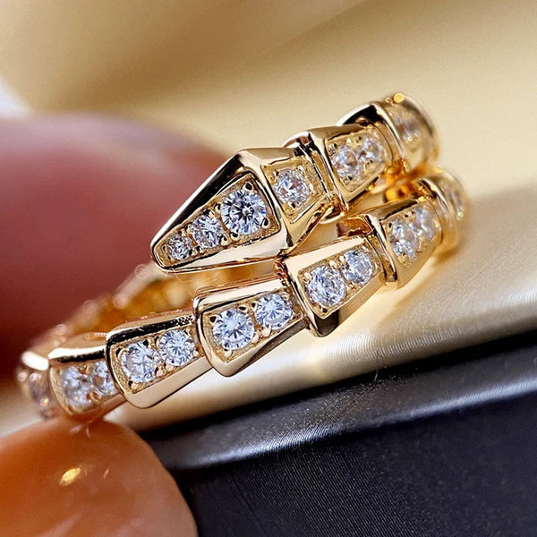 Golden Serpent Ring NVR-0553