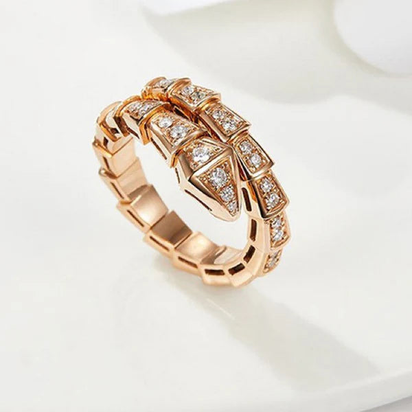 Golden Serpent Ring NVR-0553
