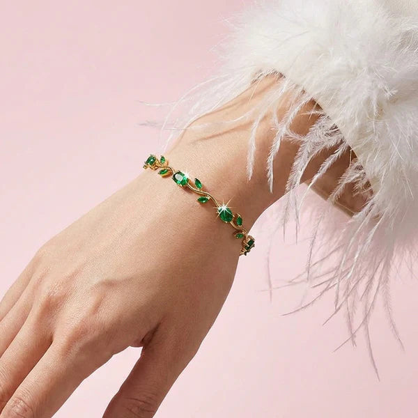 Emerald Garden Vine Bracelet NVR-0578