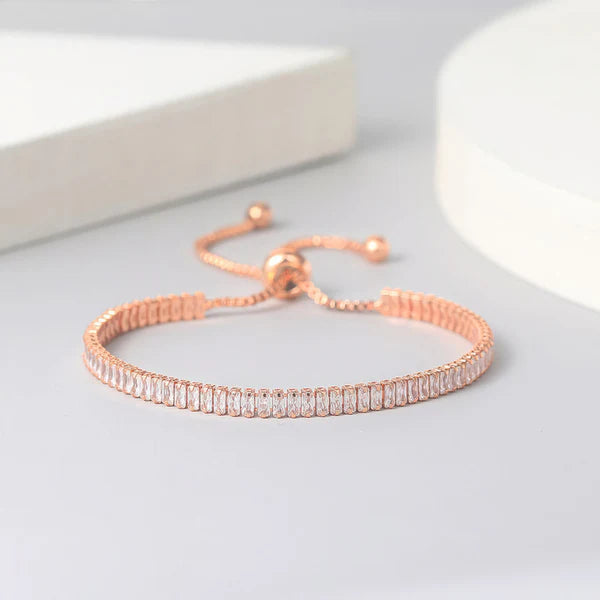 Crystal Glow Tennis Bracelet NVR-0593