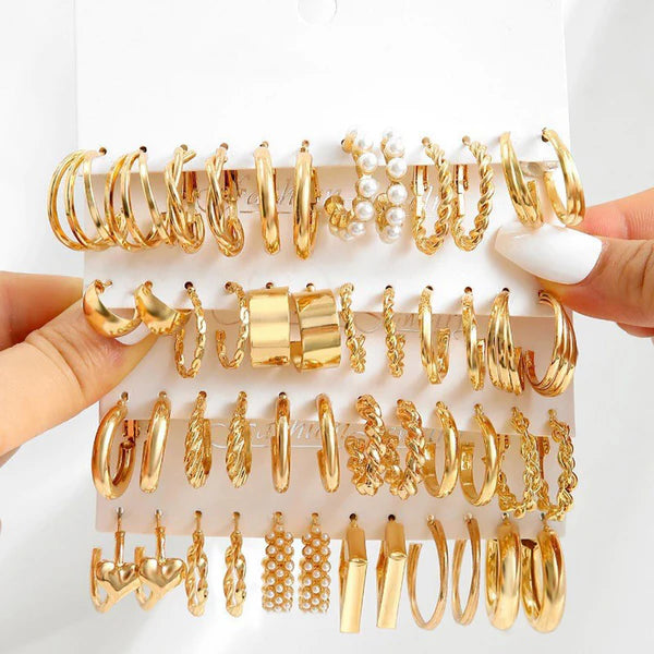 NAVIIRA Pearl Glow Earring Set