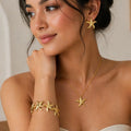 Gold Starfish Jewellery Set  NVR-0441