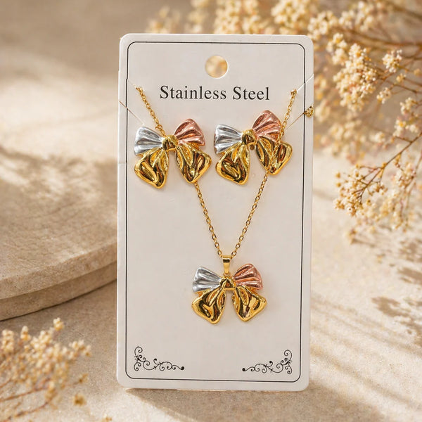 Tees Bow Jewelry Set NVR-0449