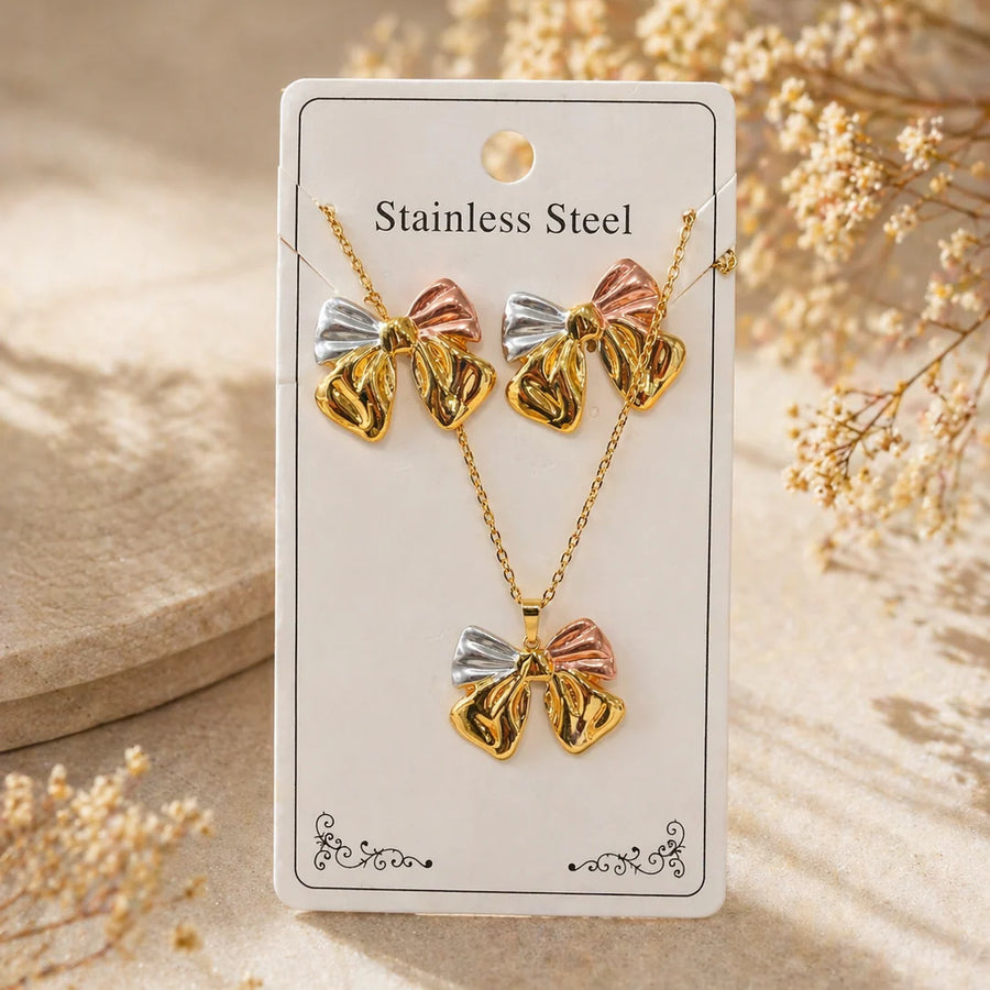 Tees Bow Jewelry Set NVR-0449